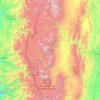 Mappa topografica Calingasta, altitudine, rilievo