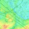 Mappa topografica Melle, altitudine, rilievo