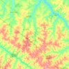 Mappa topografica Lins, altitudine, rilievo