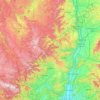 Mappa topografica Ardèche, altitudine, rilievo