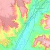 Mappa topografica Dueñas, altitudine, rilievo