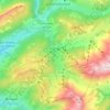 Mappa topografica La Clusaz, altitudine, rilievo