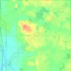 Mappa topografica Leighton Township, altitudine, rilievo