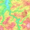 Mappa topografica Berga-Wünschendorf, altitudine, rilievo