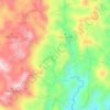 Mappa topografica El Chuscal, altitudine, rilievo