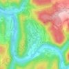 Mappa topografica Chairière, altitudine, rilievo