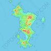 Mappa topografica Mayotte, altitudine, rilievo