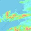 Mappa topografica Dingle Peninsula, altitudine, rilievo