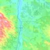 Mappa topografica Paso Robles, altitudine, rilievo