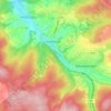 Mappa topografica Kröffelbach, altitudine, rilievo