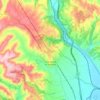 Mappa topografica Castiglione in Teverina, altitudine, rilievo