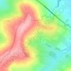 Mappa topografica Sury, altitudine, rilievo