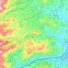 Mappa topografica Alanno, altitudine, rilievo