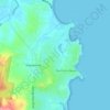 Mappa topografica Sunshine Bay, altitudine, rilievo