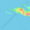 Mappa topografica Città di Lesina, altitudine, rilievo