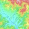 Mappa topografica Bibbiena, altitudine, rilievo