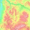 Mappa topografica Granite County, altitudine, rilievo
