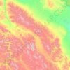 Mappa topografica Улахан-Чистайский национальный наслег, altitudine, rilievo