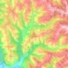 Mappa topografica Marsaglia, altitudine, rilievo