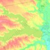 Mappa topografica Richland-Chambers Reservoir, altitudine, rilievo