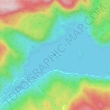 Mappa topografica Lac Bazile, altitudine, rilievo