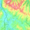Mappa topografica Carvalhal, altitudine, rilievo