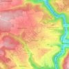 Mappa topografica Effringen, altitudine, rilievo