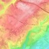 Mappa topografica Charnècles, altitudine, rilievo