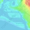 Mappa topografica Balboa Island, altitudine, rilievo
