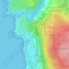Mappa topografica Prevelly, altitudine, rilievo