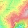 Mappa topografica Siachoque, altitudine, rilievo