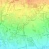 Mappa topografica Busnago, altitudine, rilievo