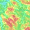 Mappa topografica Glen Road, altitudine, rilievo