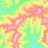 Mappa topografica Pujerra, altitudine, rilievo