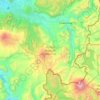 Mappa topografica Parque Nacional Villarrica, altitudine, rilievo