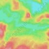 Mappa topografica Lac Devine, altitudine, rilievo