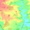 Mappa topografica Witham on the Hill, altitudine, rilievo