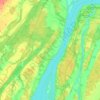 Mappa topografica Lanoraie, altitudine, rilievo