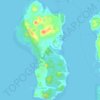 Mappa topografica Ilha de Maré, altitudine, rilievo