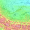 Mappa topografica Северная Осетия — Алания, altitudine, rilievo