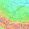 Mappa topografica Северная Осетия — Алания, altitudine, rilievo
