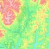 Mappa topografica Whiskeytown-Shasta-Trinity National Recreation Area - Trinity Unit, altitudine, rilievo