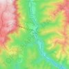 Mappa topografica Sinaia, altitudine, rilievo