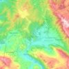 Mappa topografica Montereale, altitudine, rilievo