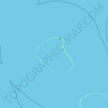 Mappa topografica Kauehi, altitudine, rilievo