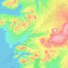 Mappa topografica Borgarbyggð, altitudine, rilievo