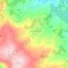 Mappa topografica São Romão, altitudine, rilievo