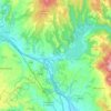 Mappa topografica Baschi, altitudine, rilievo