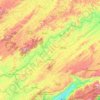 Mappa topografica Vassouras, altitudine, rilievo