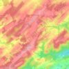 Mappa topografica Porcheresse, altitudine, rilievo